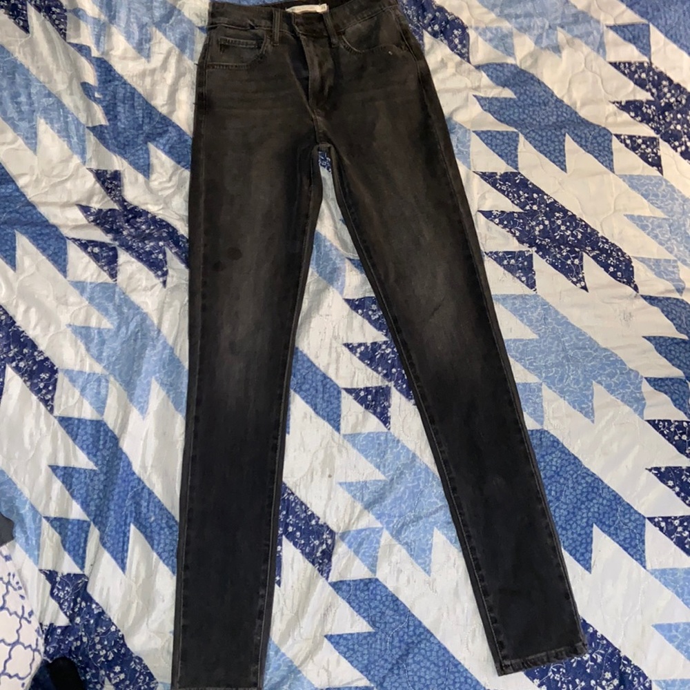 Black skinny jeans long